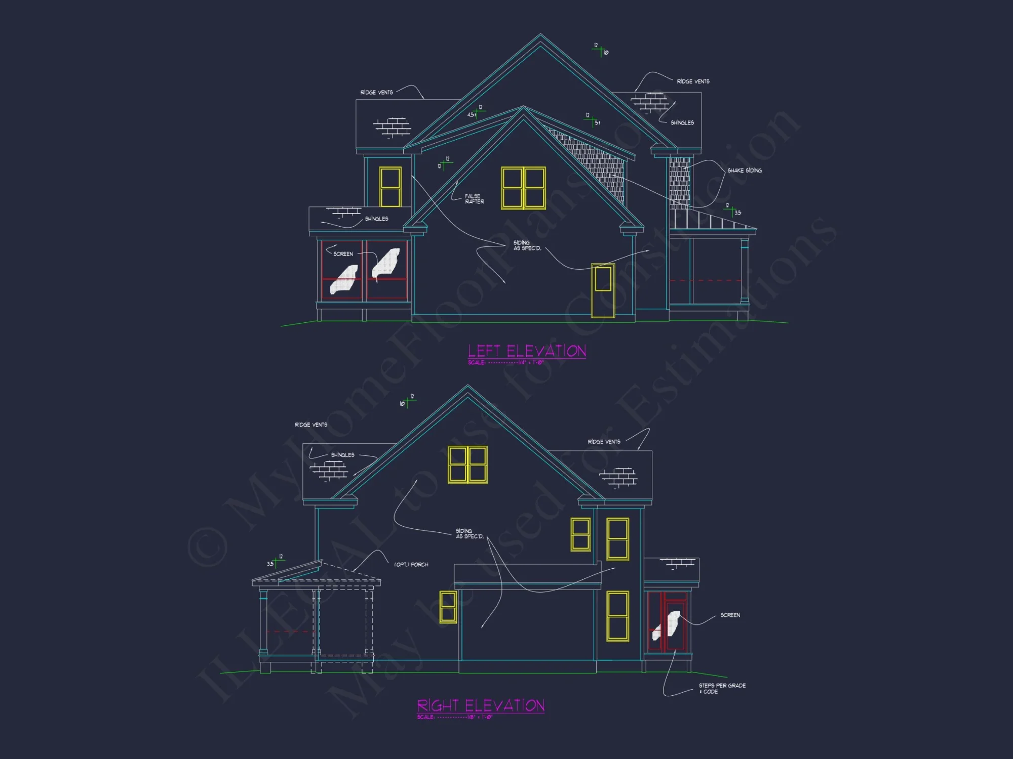 Modern house Floor Plan with Detailed CAD Architecture Designs
