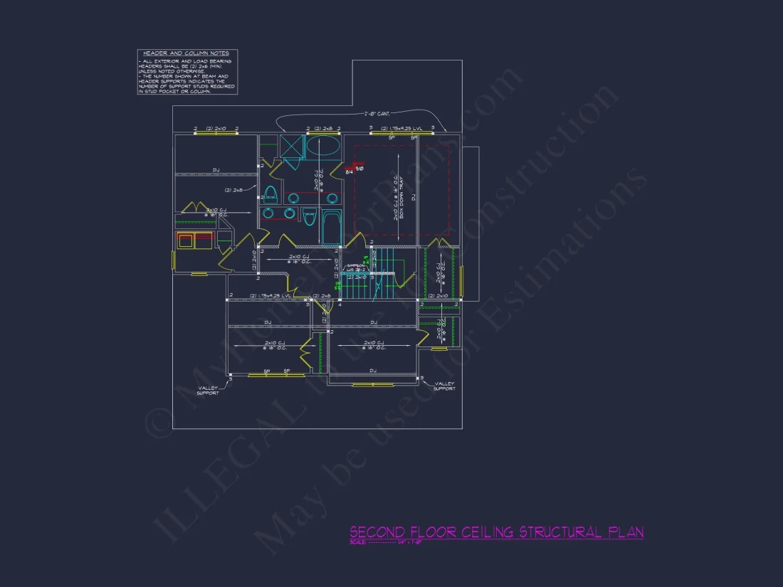 Modern Craftsman house Plan with Detailed Floor Designs and CAD Blueprint