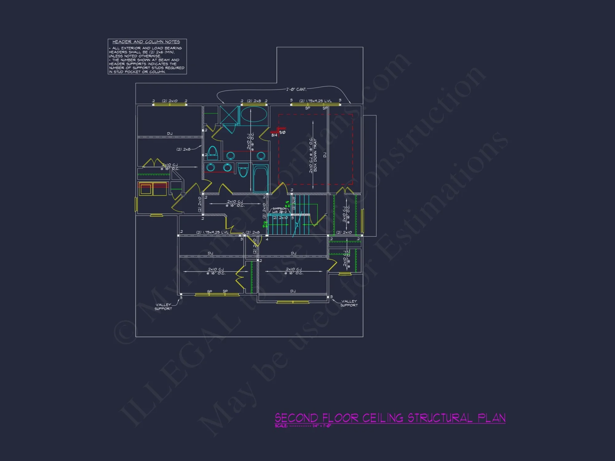 Modern Craftsman house Plan with Detailed Floor Designs and CAD Blueprint