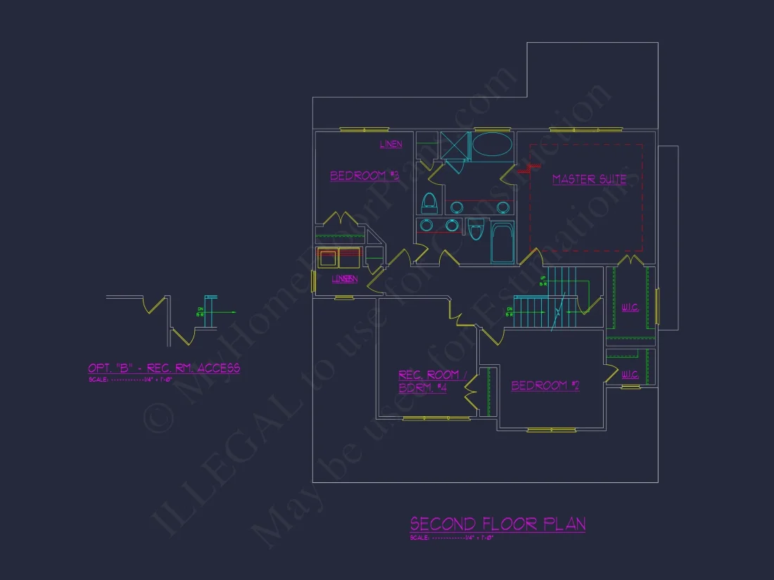 Modern Craftsman house Plan with Detailed Floor Designs and CAD Blueprint