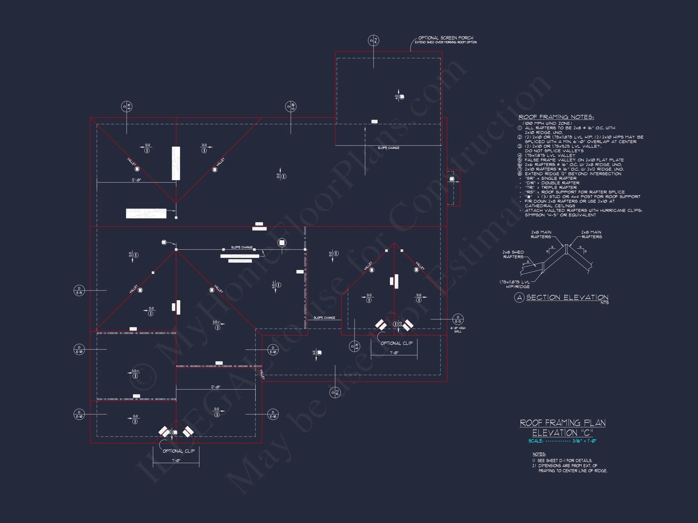 Modern Craftsman house Plan with Detailed Floor Blueprints