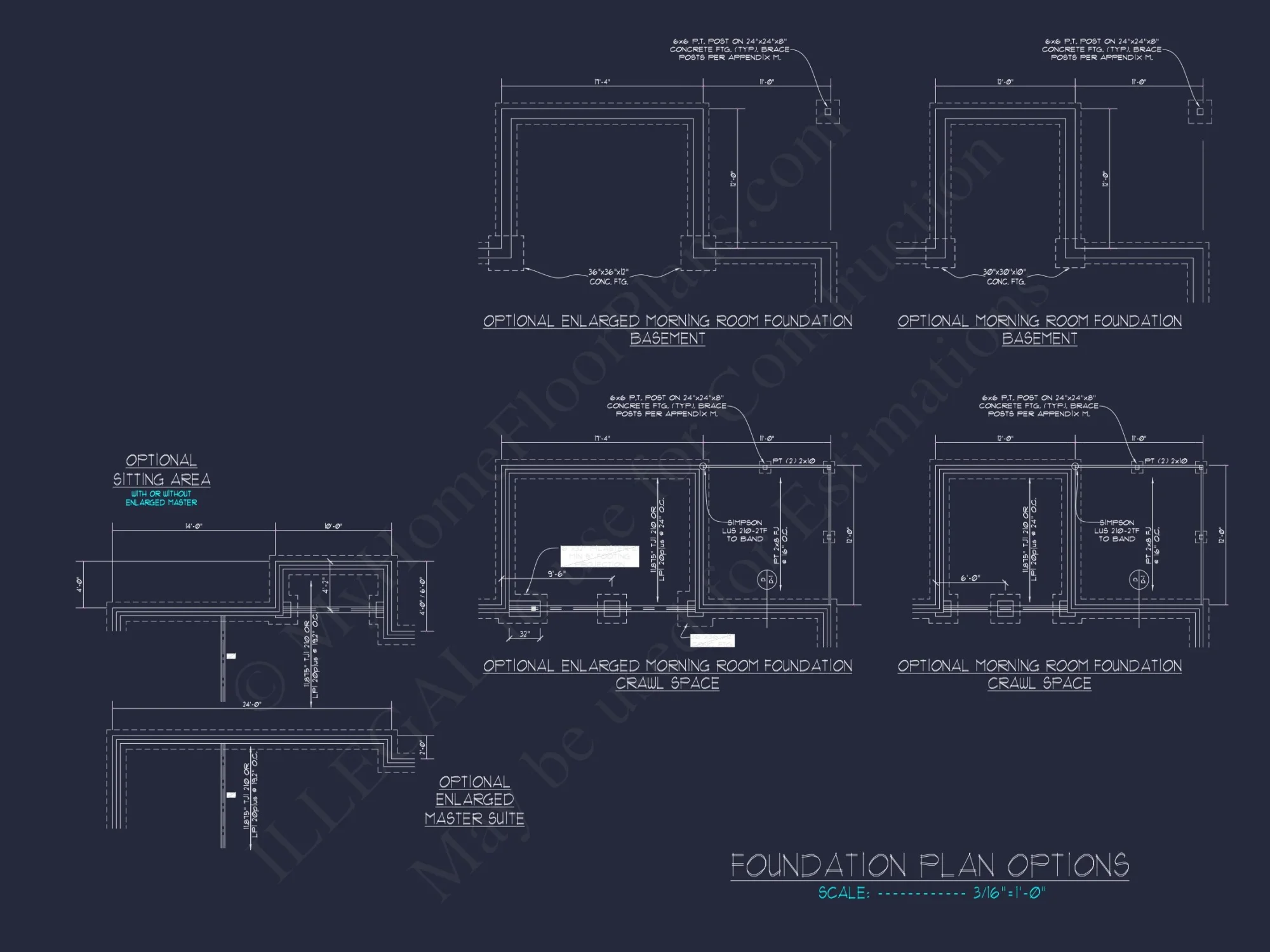 Modern Craftsman house Plan with Detailed Floor Blueprints