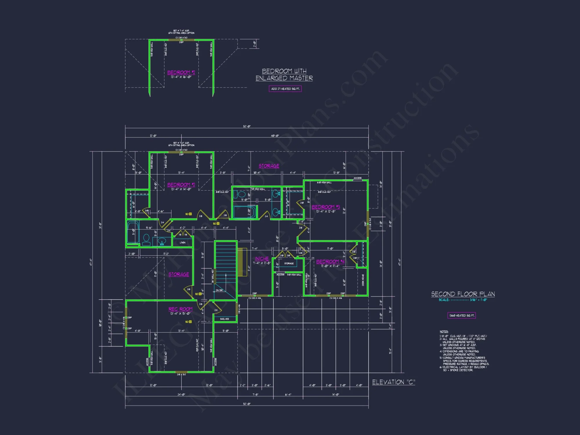 Modern Craftsman house Plan with Detailed Floor Blueprints
