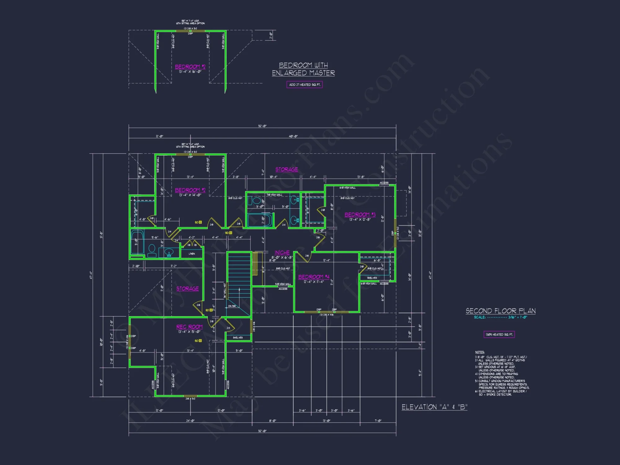 Modern Craftsman house Plan with Detailed Floor Blueprints