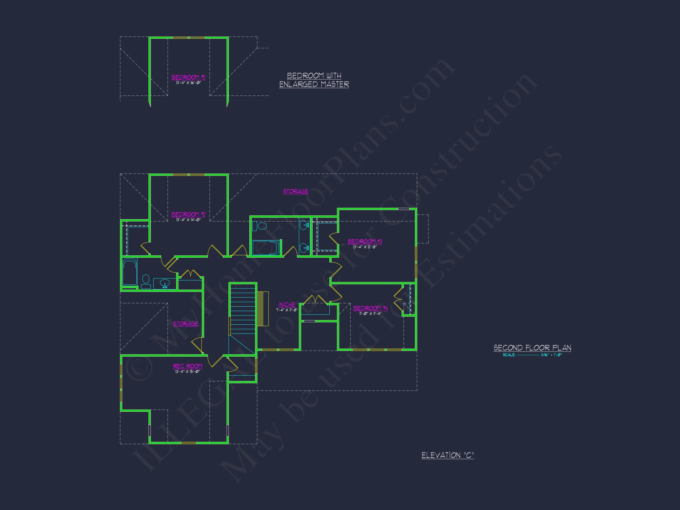 Modern Craftsman house Plan with Detailed Floor Blueprints
