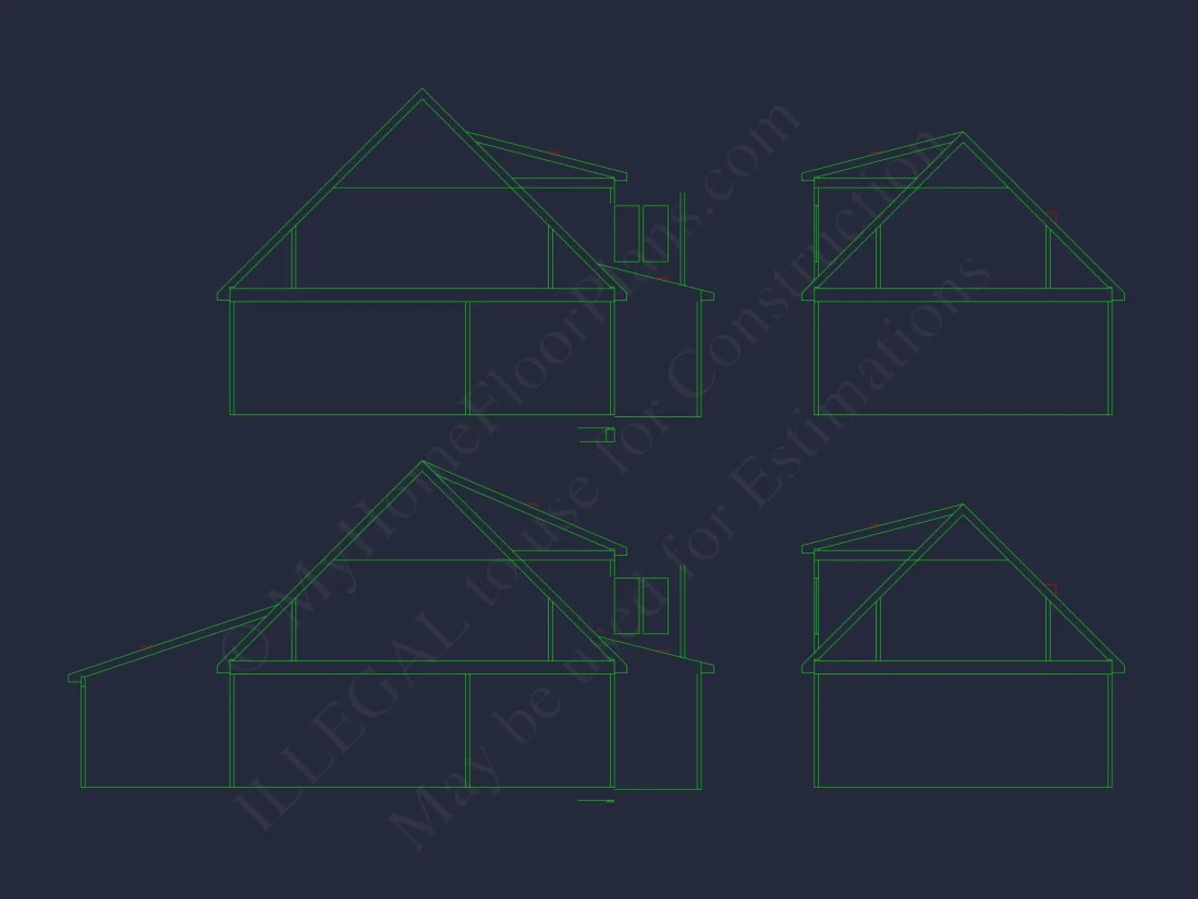 Modern Craftsman house Plan with Detailed Floor Blueprints