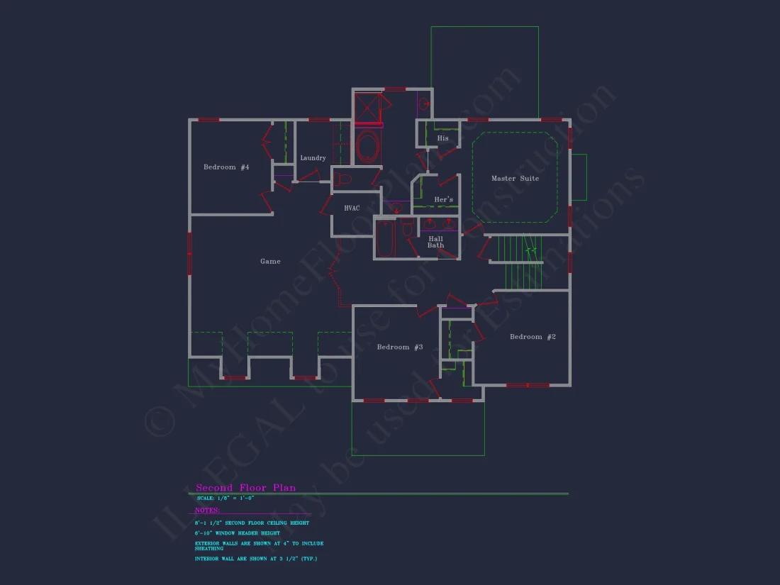 Elegant house Plan with Detailed Floor Plans & CAD Designs