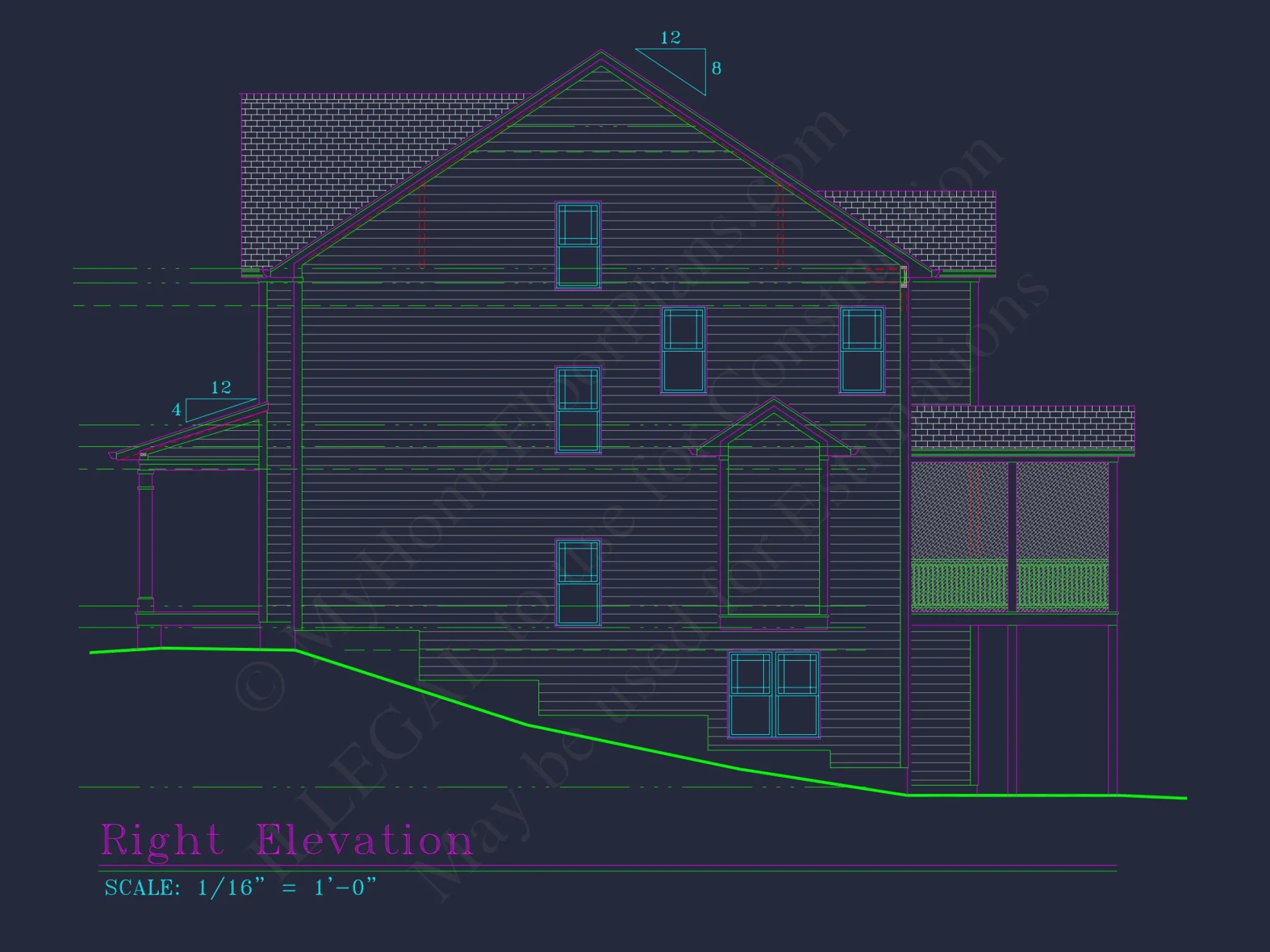 Elegant house Plan with Detailed Floor Plans & CAD Designs