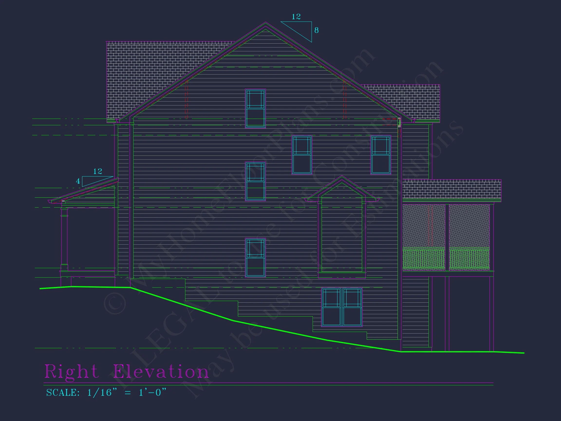 Elegant house Plan with Detailed Floor Plans & CAD Designs