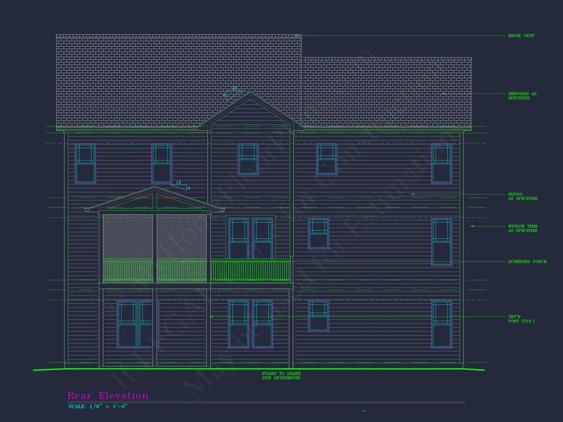 Elegant house Plan with Detailed Floor Plans & CAD Designs