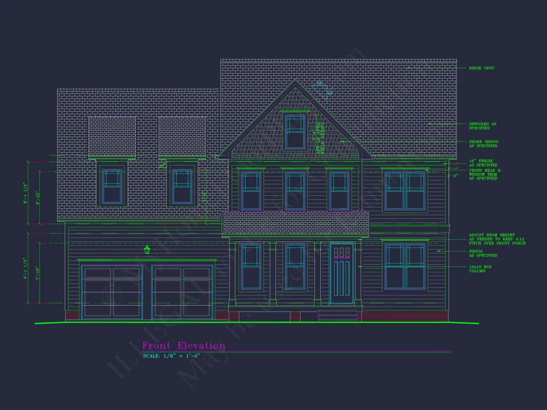 Elegant house Plan with Detailed Floor Plans & CAD Designs