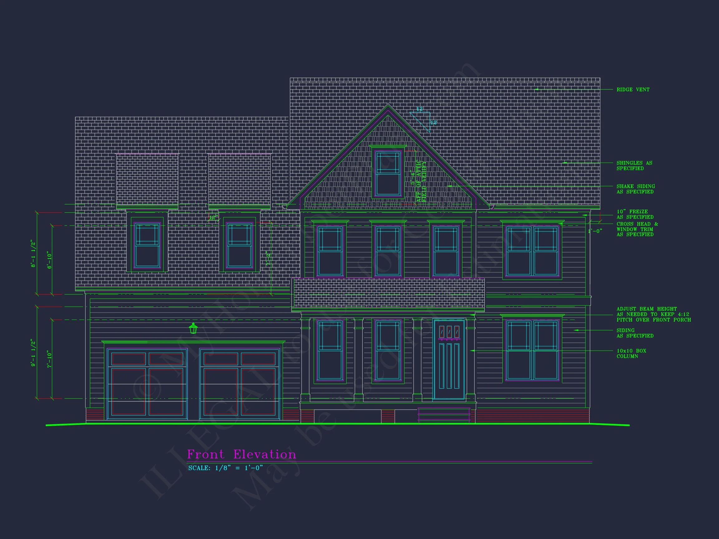 Elegant house Plan with Detailed Floor Plans & CAD Designs