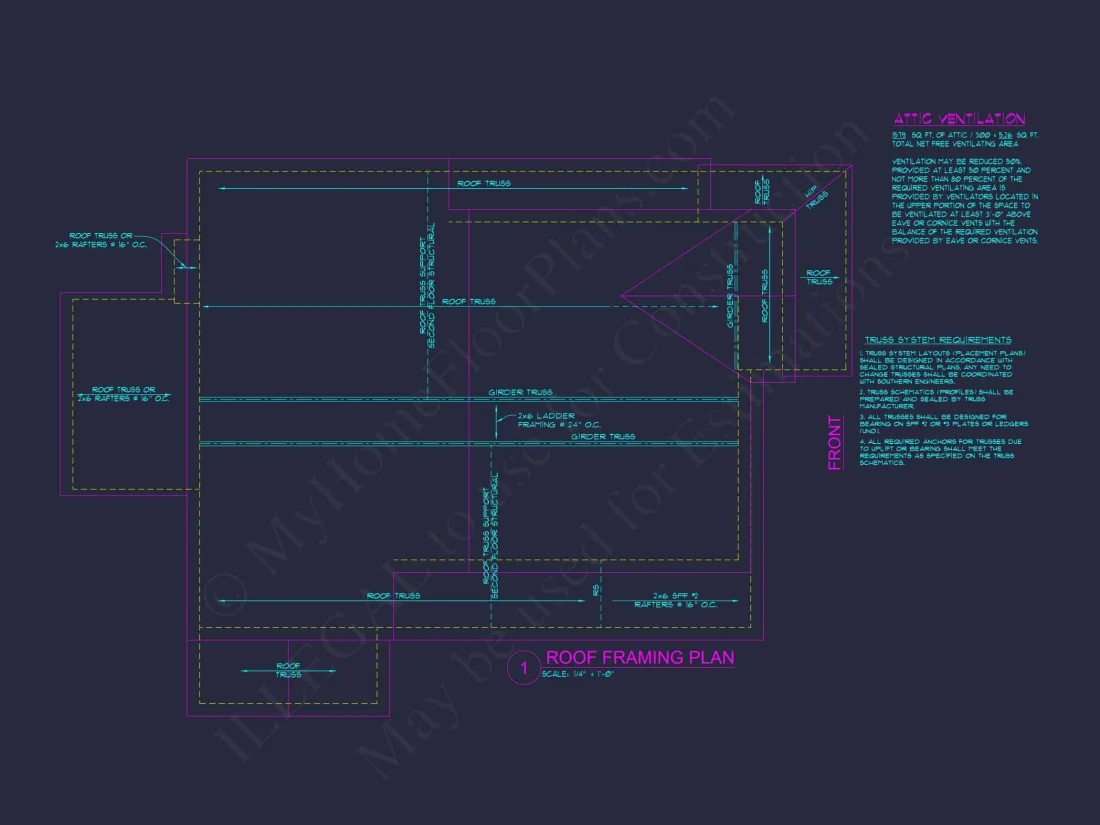 Charming house Floor Plan with 4 Bedrooms and Open Designs