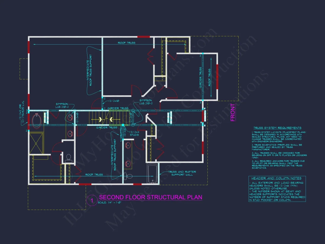 Charming house Floor Plan with 4 Bedrooms and Open Designs