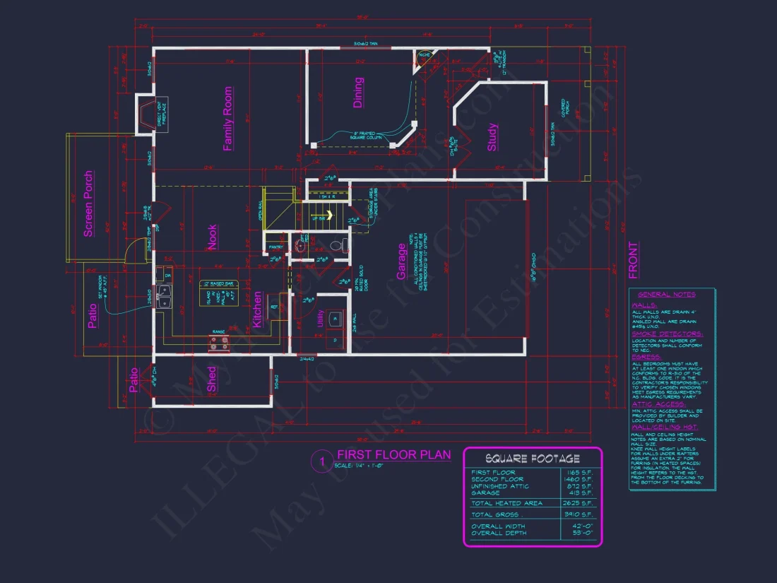 Charming house Floor Plan with 4 Bedrooms and Open Designs