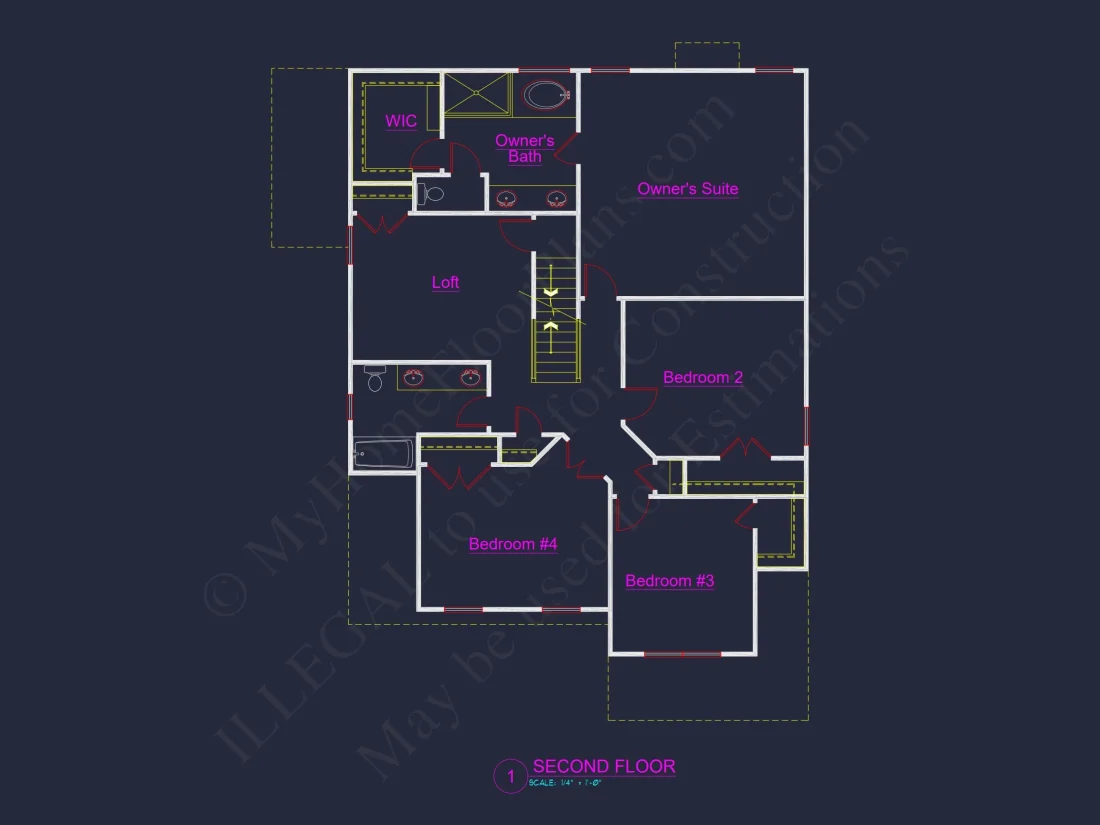 Charming house Floor Plan with 4 Bedrooms and Open Designs
