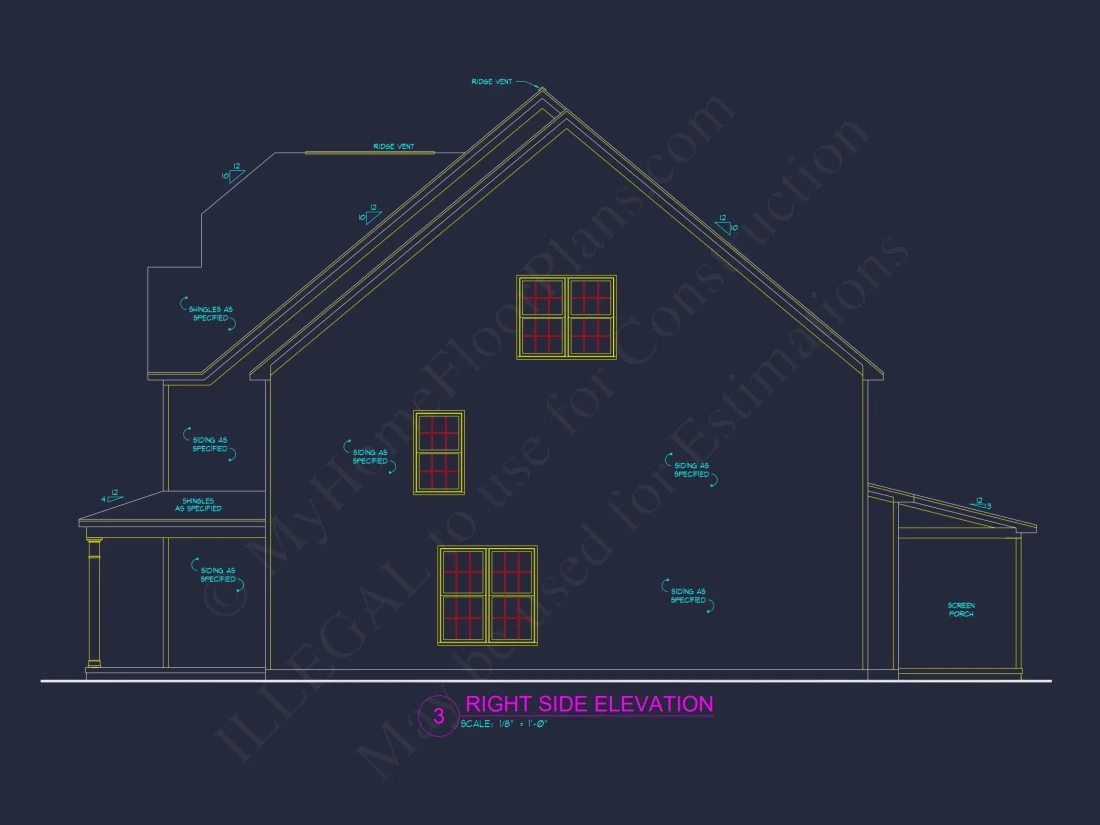 Charming house Floor Plan with 4 Bedrooms and Open Designs
