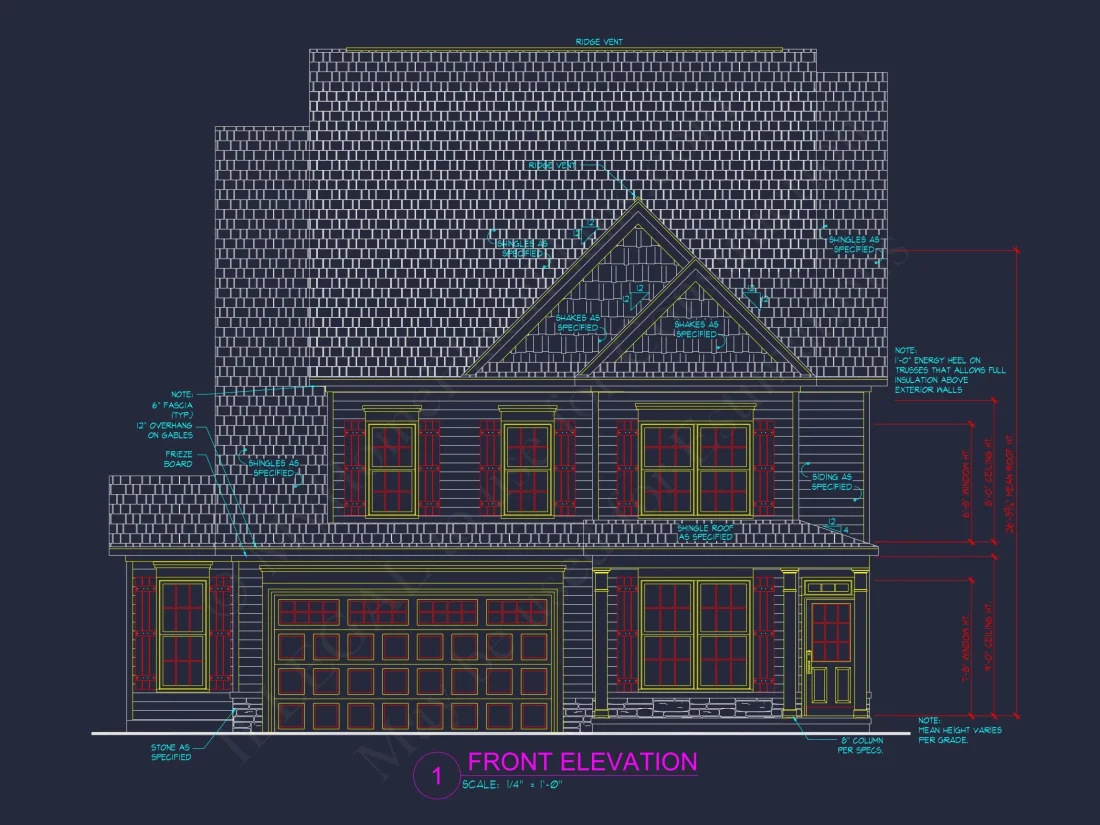 Charming house Floor Plan with 4 Bedrooms and Open Designs