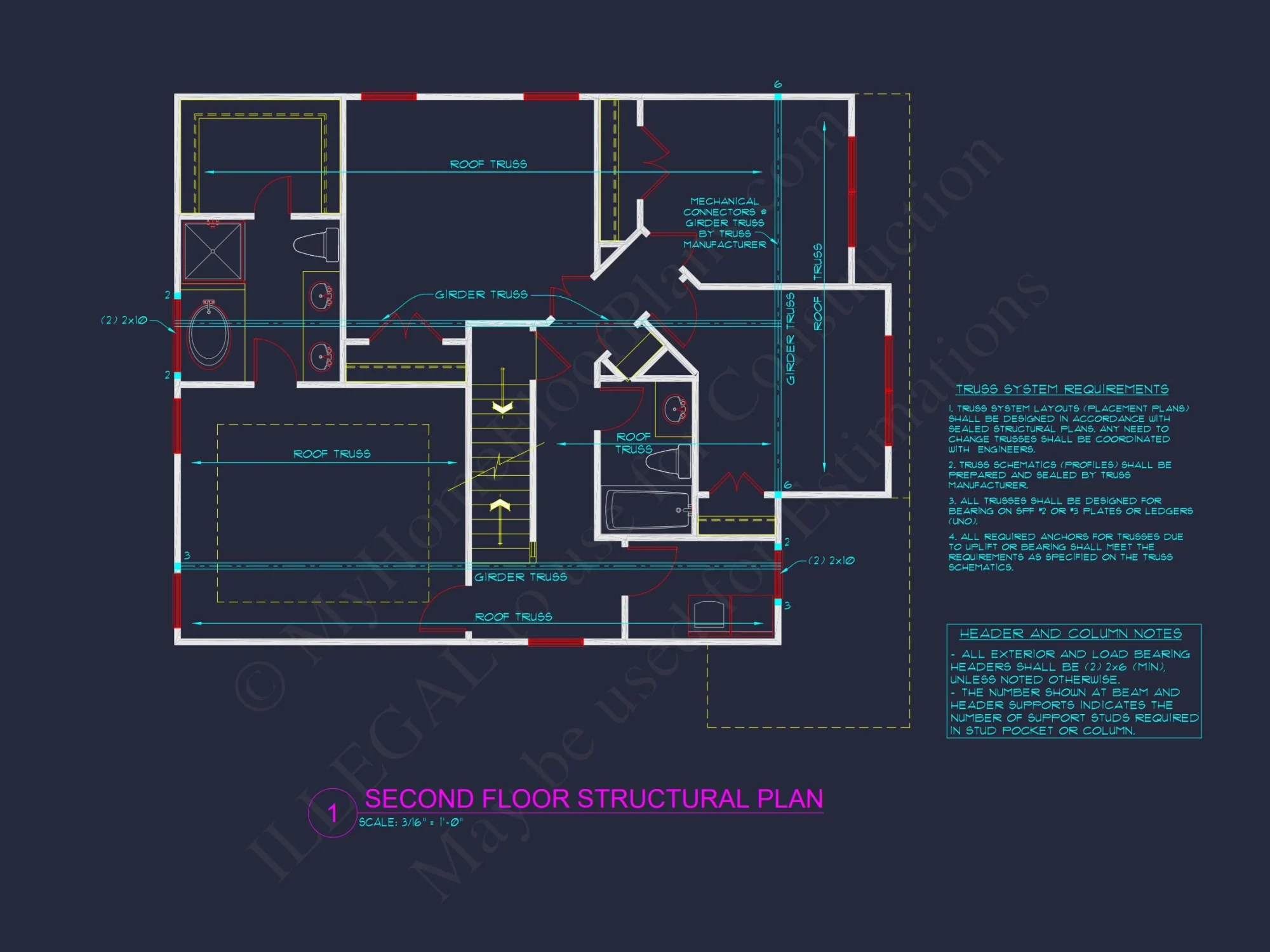 Beautiful house Plan with 2 Floors & CAD Architectural Design