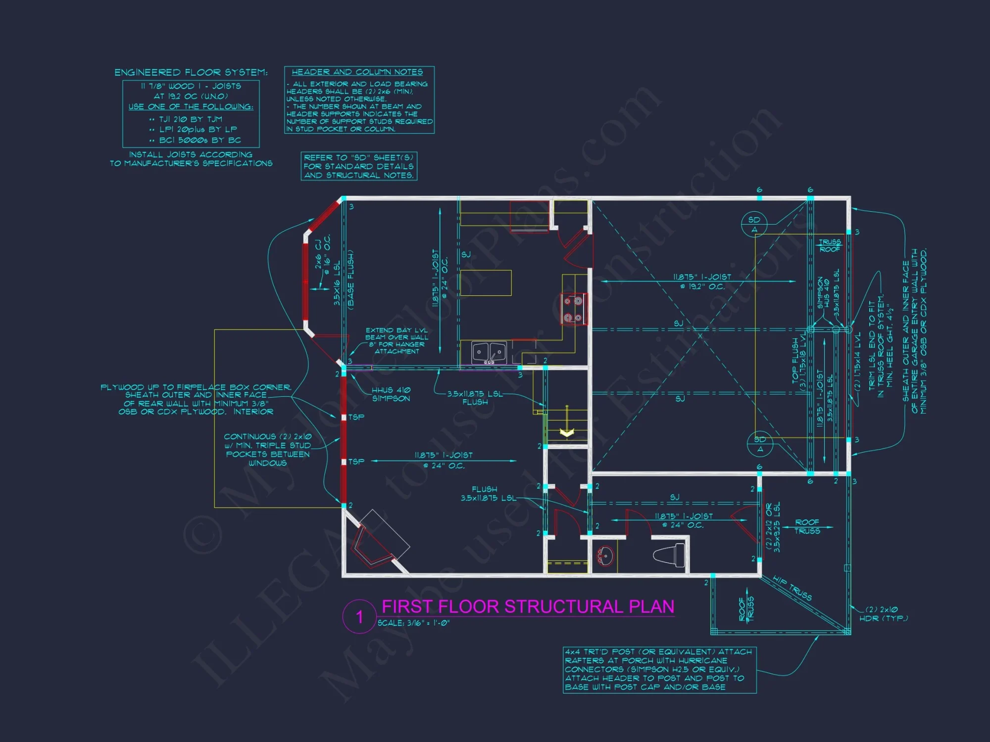 Beautiful house Plan with 2 Floors & CAD Architectural Design