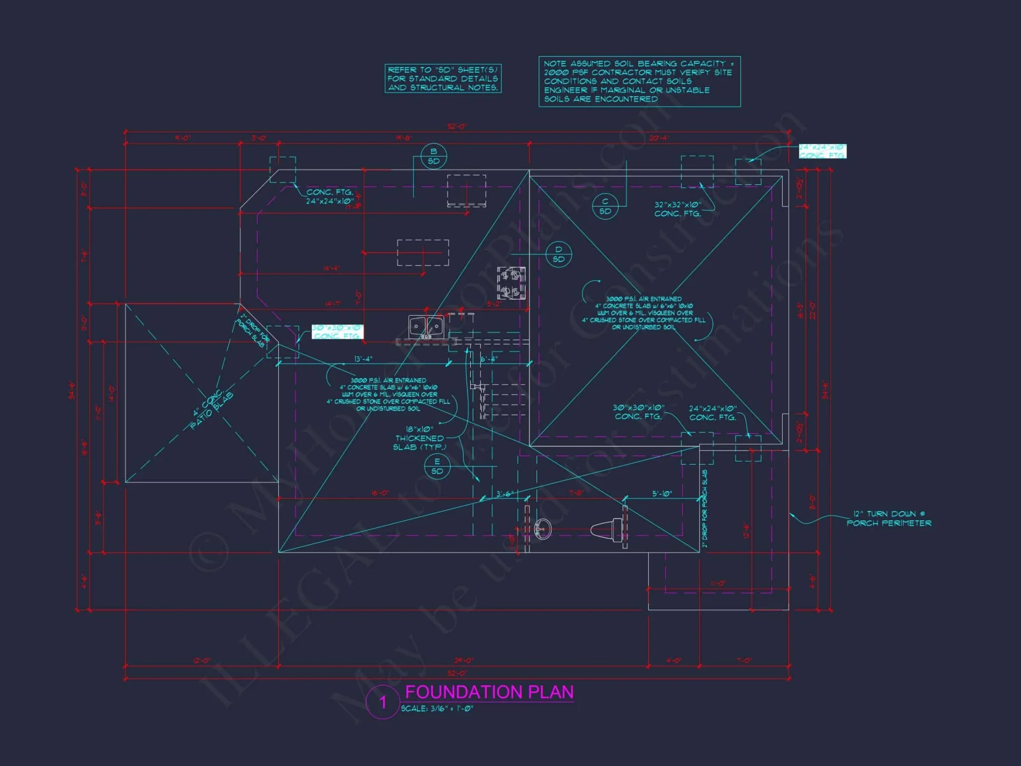 Beautiful house Plan with 2 Floors & CAD Architectural Design