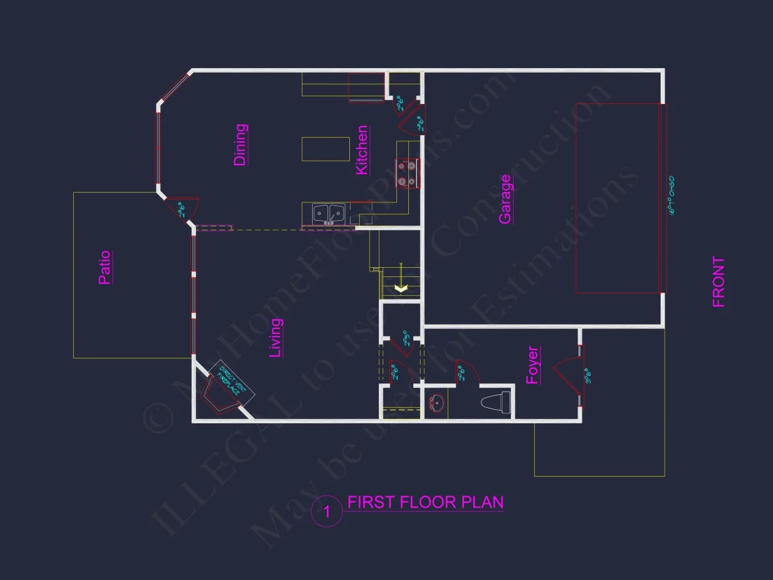 Beautiful house Plan with 2 Floors & CAD Architectural Design
