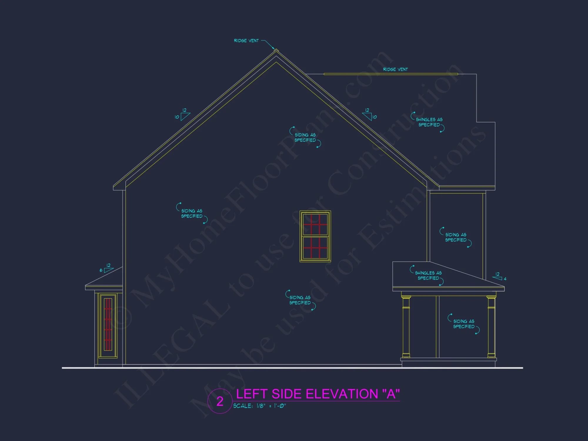 Beautiful house Plan with 2 Floors & CAD Architectural Design