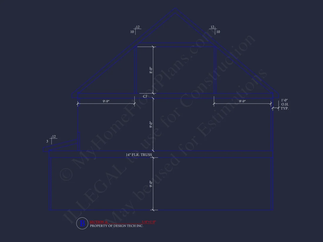 2-Story Traditional house Plan w/Open Floor Plan - 3845 SqFt