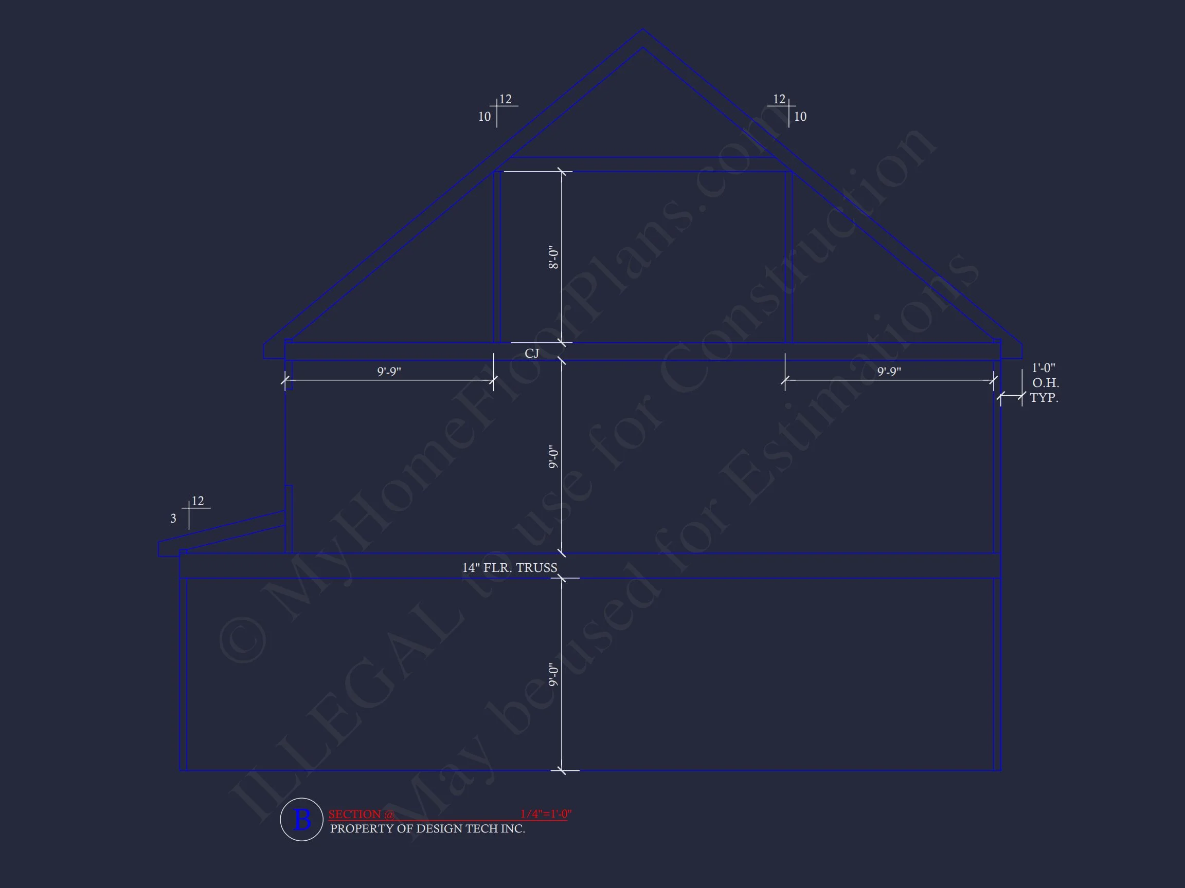 10-1925 HOUSE PLAN - 2-Story Traditional House Plan w/Open Floor Plan - 3845 SqFt 16 2-Story Traditional house Plan w/Open Floor Plan - 3845 SqFt