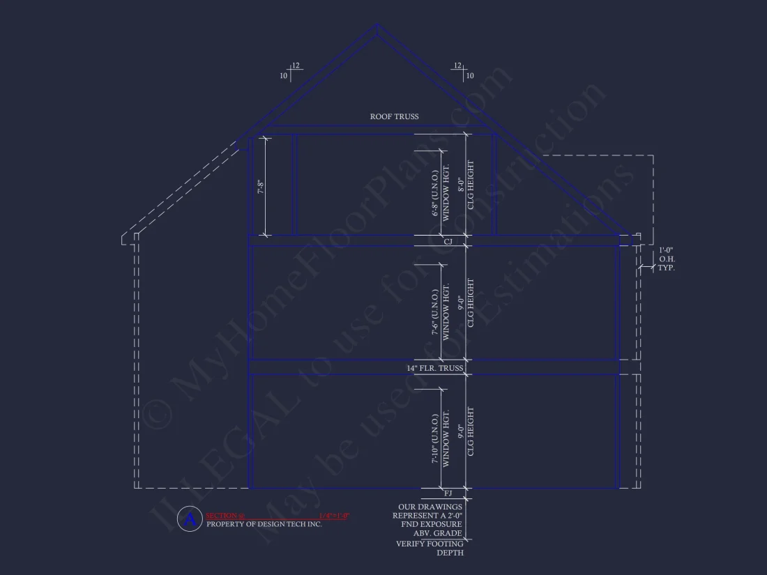 2-Story Traditional house Plan w/Open Floor Plan - 3845 SqFt