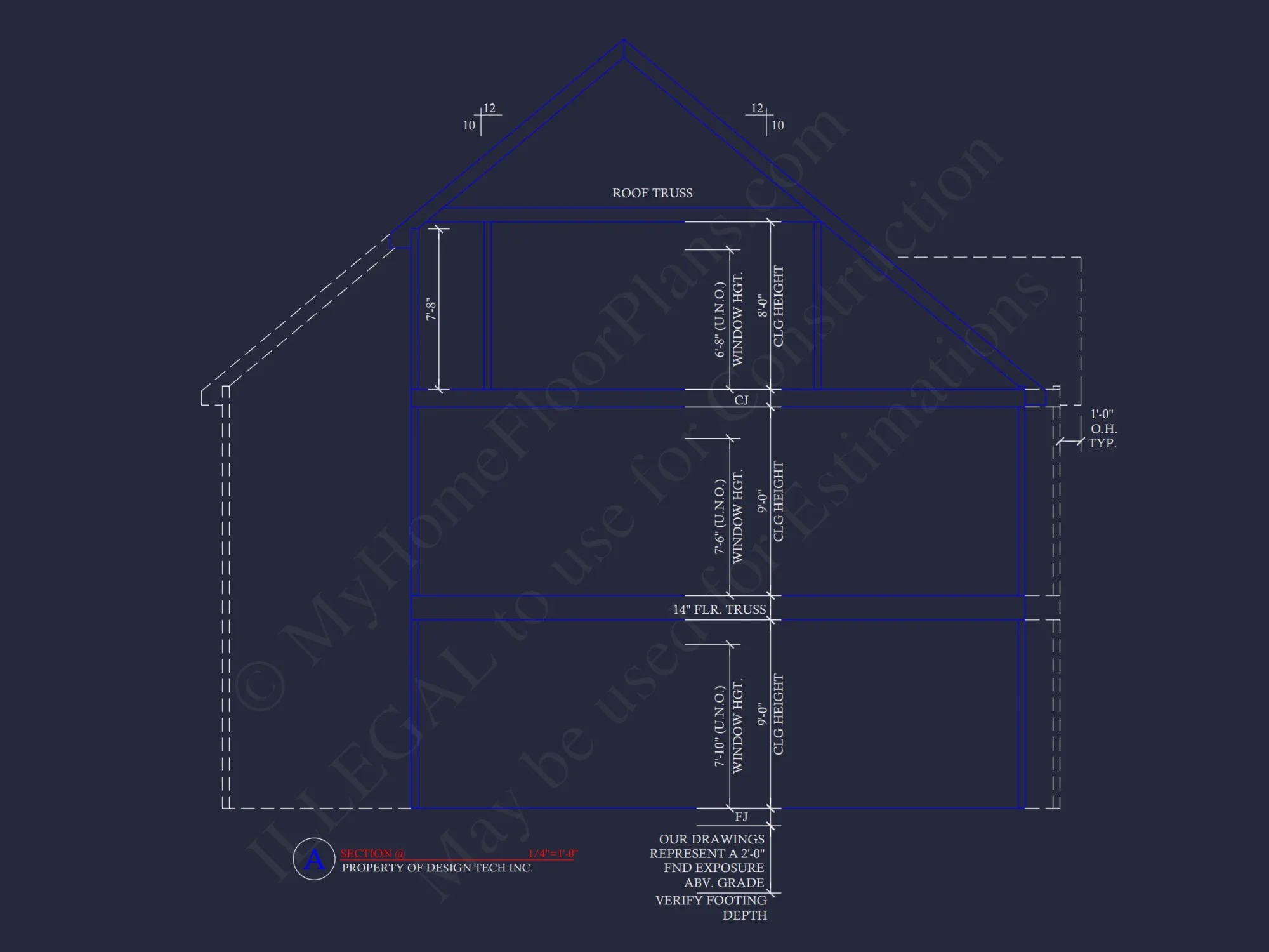 2-Story Traditional house Plan w/Open Floor Plan - 3845 SqFt