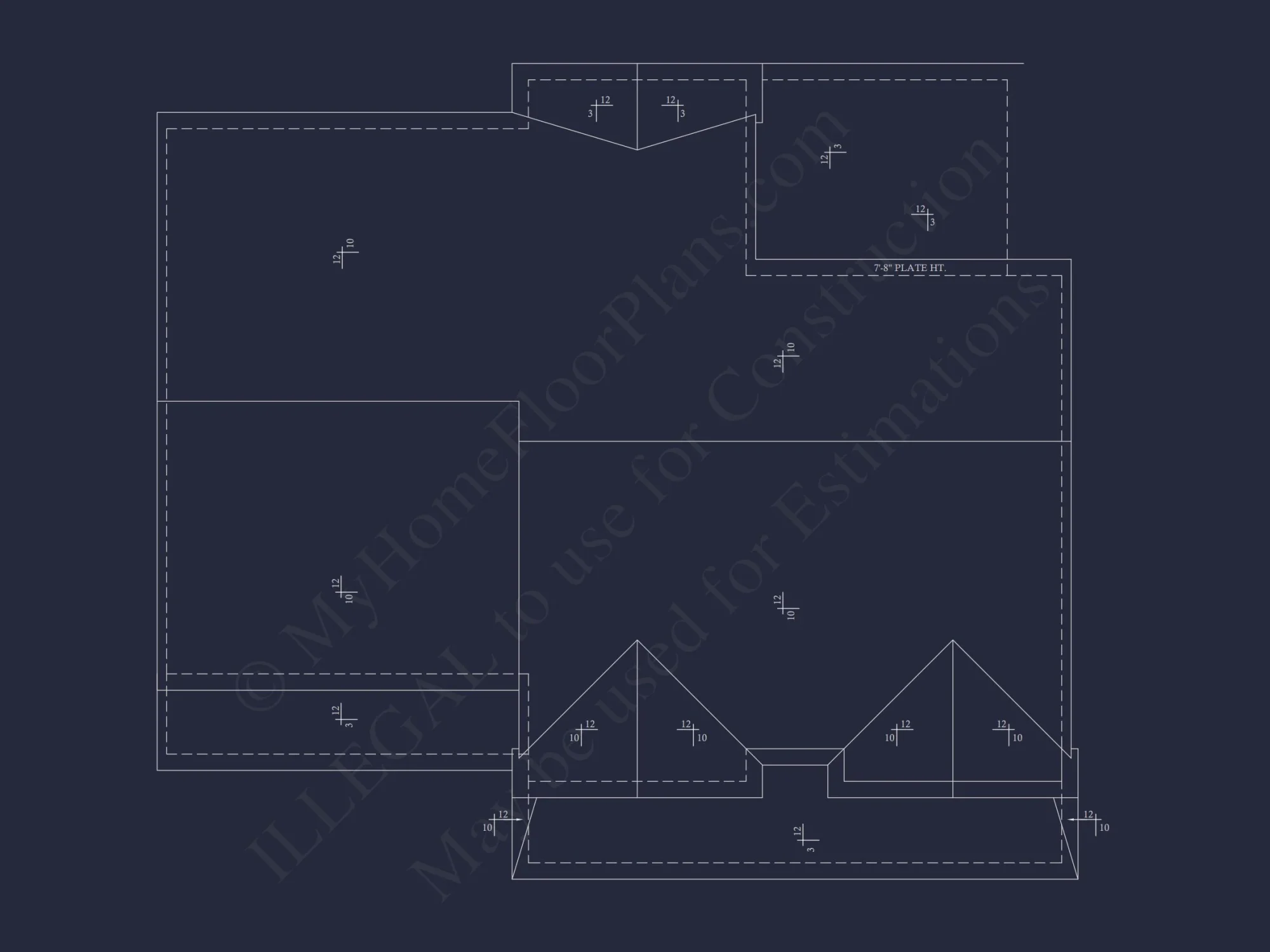 2-Story Traditional house Plan w/Open Floor Plan - 3845 SqFt