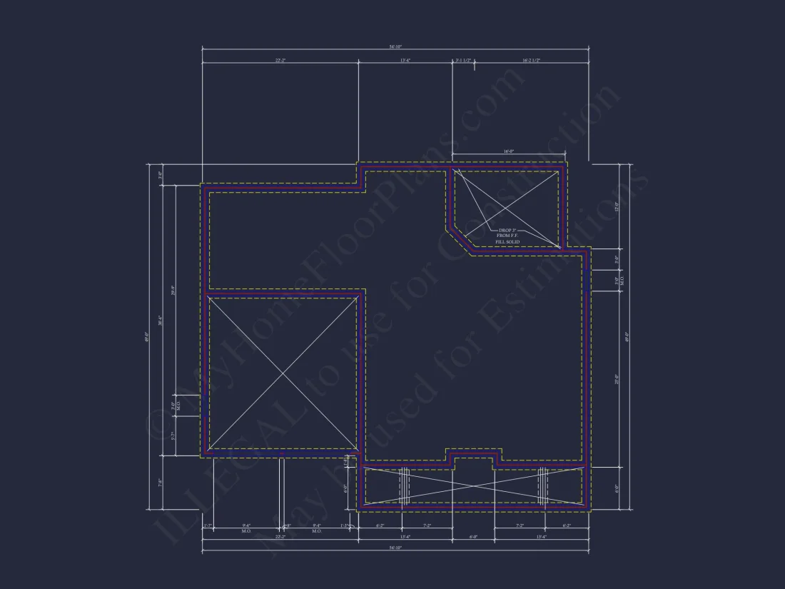 2-Story Traditional house Plan w/Open Floor Plan - 3845 SqFt