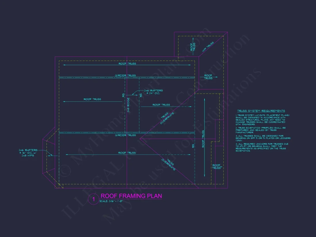house Floor Plan Designs: Blueprint for 1798 Sq. Ft. 3-Bed house