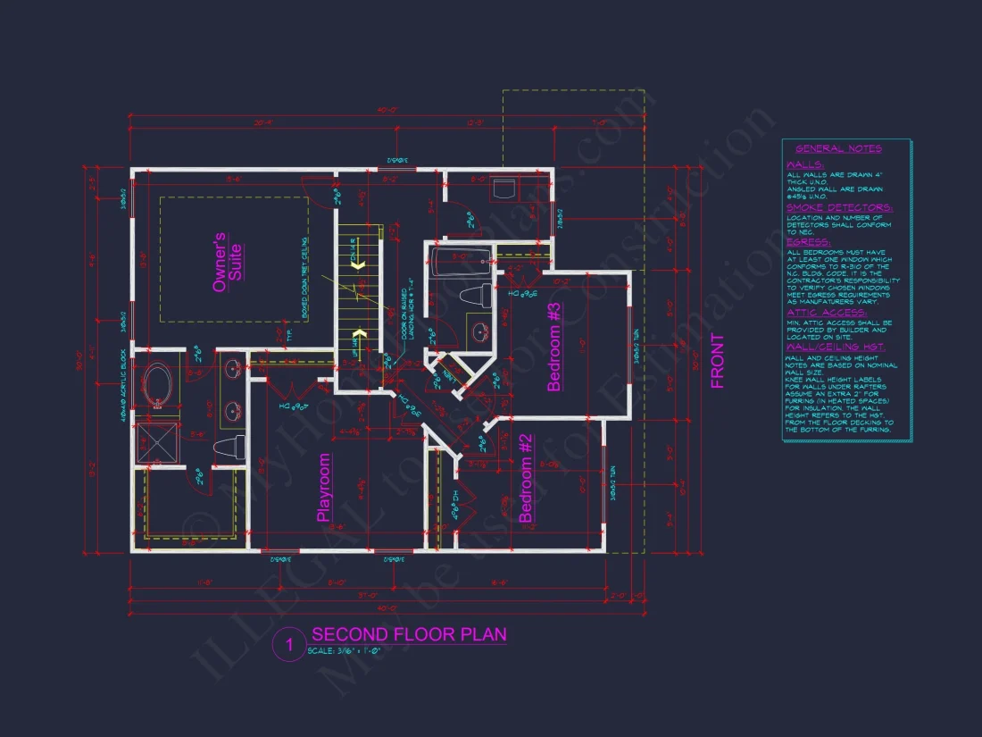 house Floor Plan Designs: Blueprint for 1798 Sq. Ft. 3-Bed house