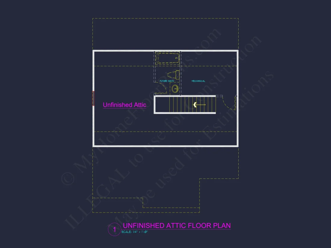 house Floor Plan Designs: Blueprint for 1798 Sq. Ft. 3-Bed house