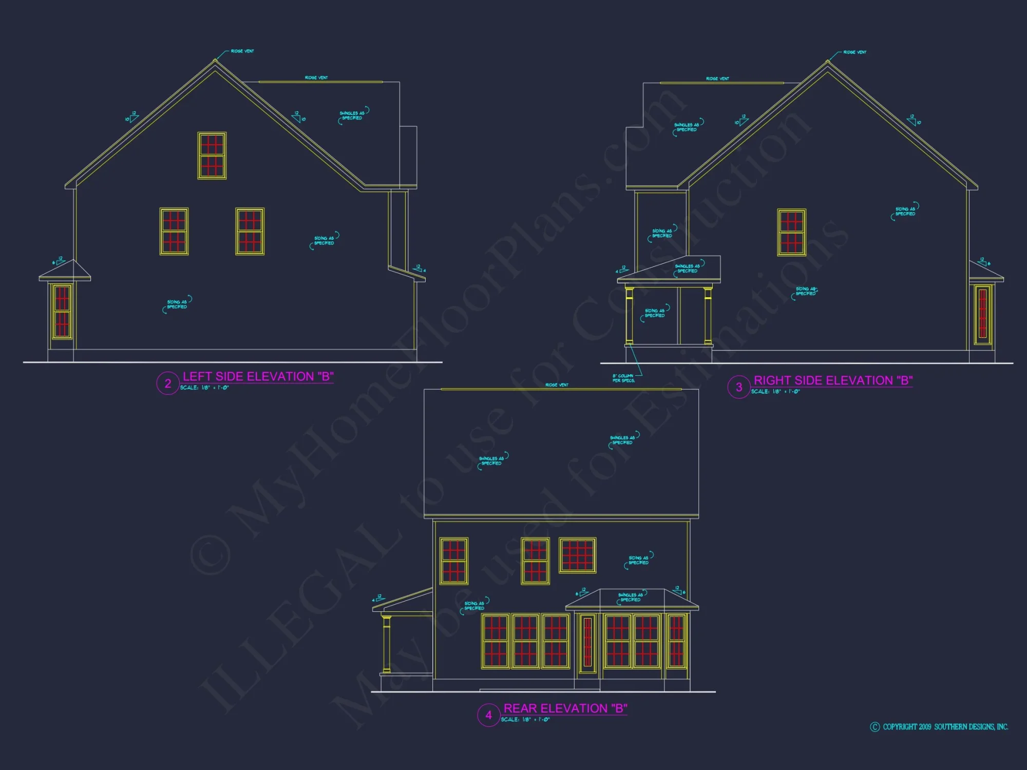 house Floor Plan Designs: Blueprint for 1798 Sq. Ft. 3-Bed house