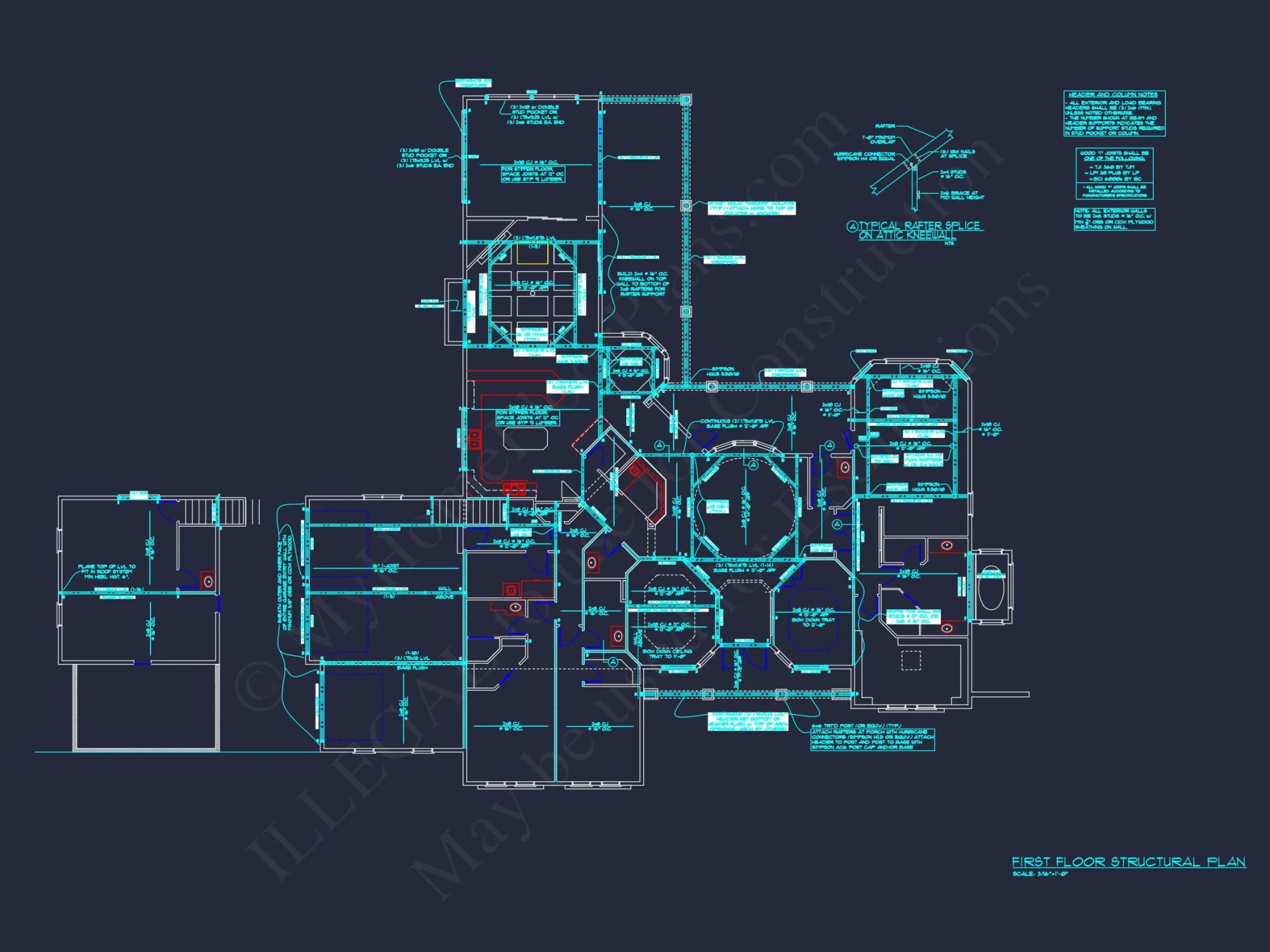 Customizable house Plan with 2-Story Blueprint and CAD Designs