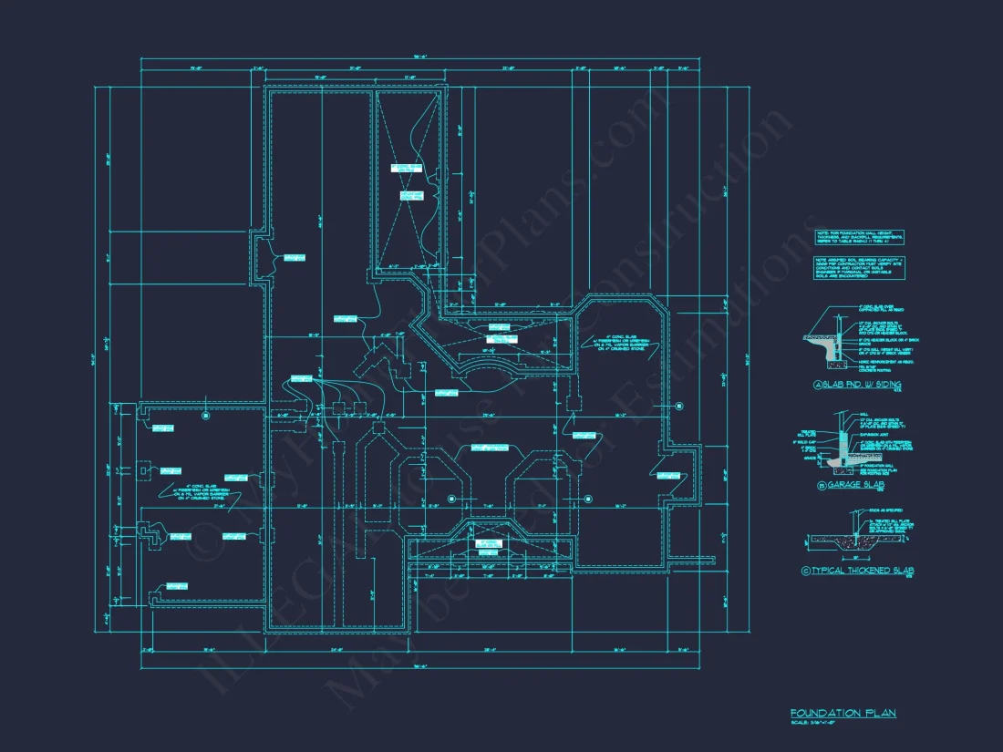 Customizable house Plan with 2-Story Blueprint and CAD Designs