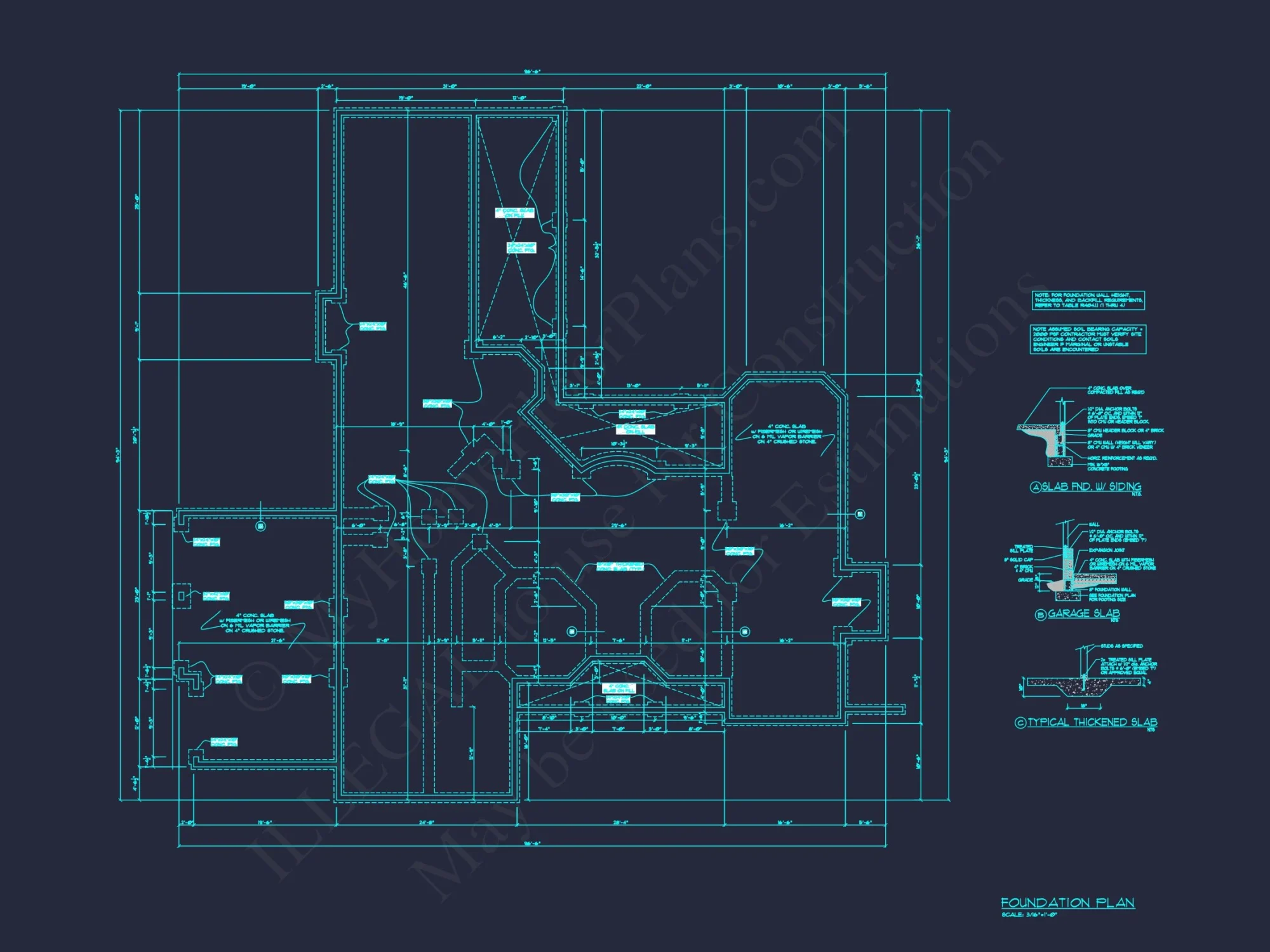 Customizable house Plan with 2-Story Blueprint and CAD Designs