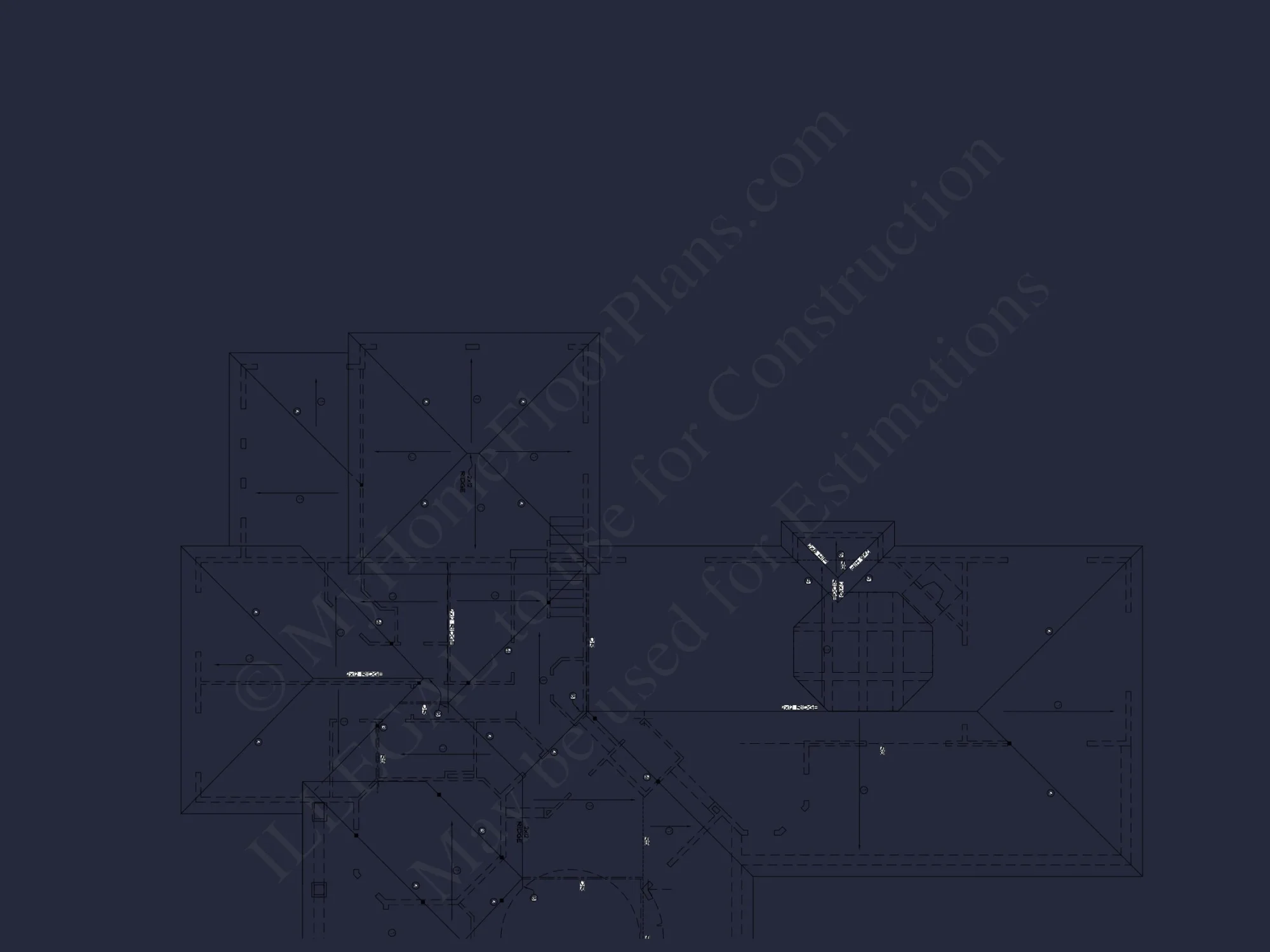 Customizable house Plan with 2-Story Blueprint and CAD Designs