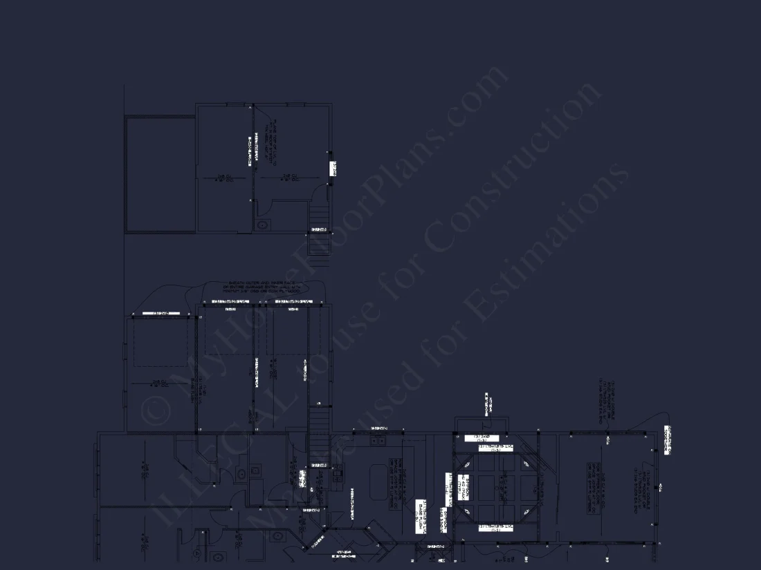 Customizable house Plan with 2-Story Blueprint and CAD Designs