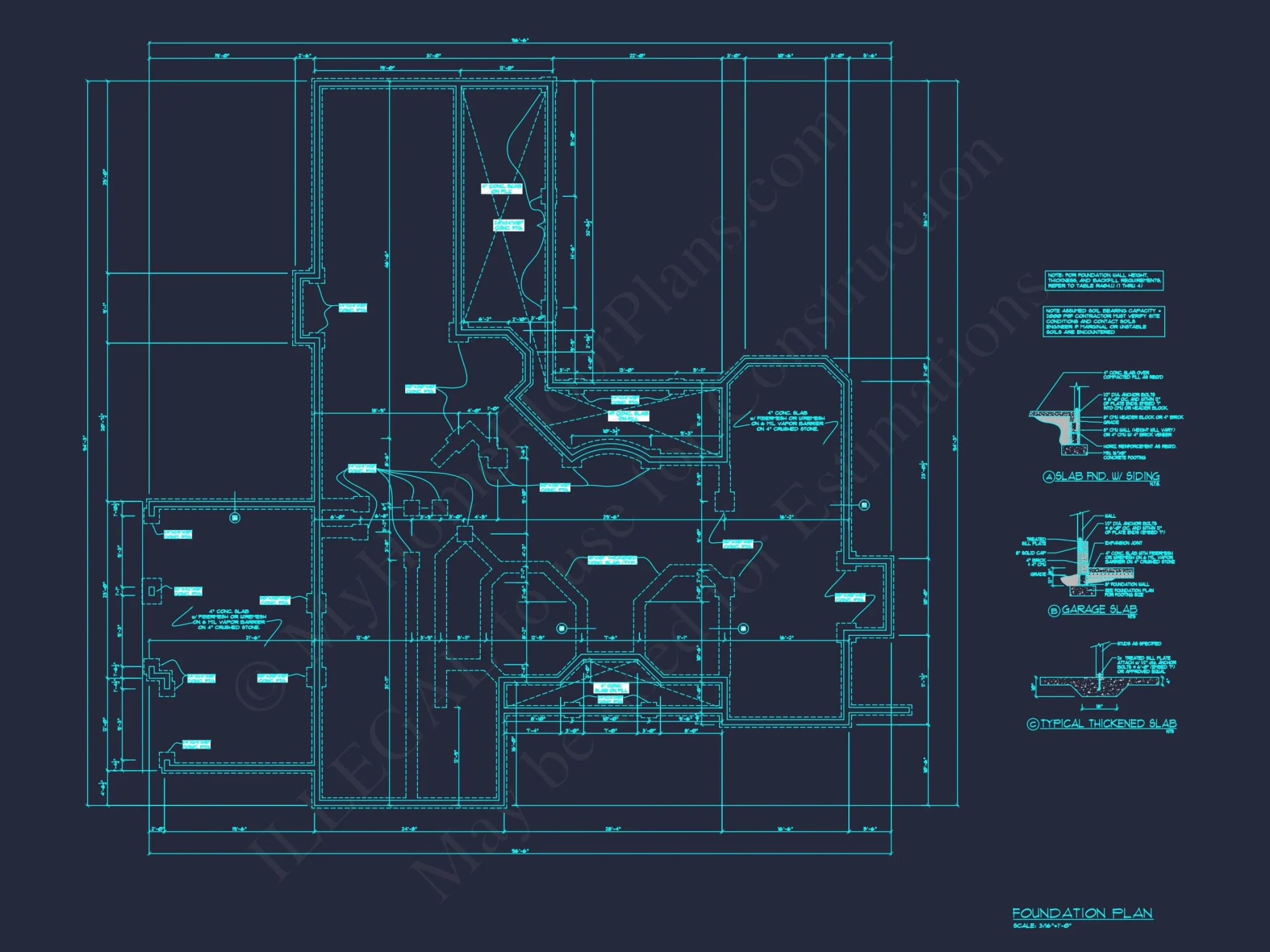 Customizable house Plan with 2-Story Blueprint and CAD Designs