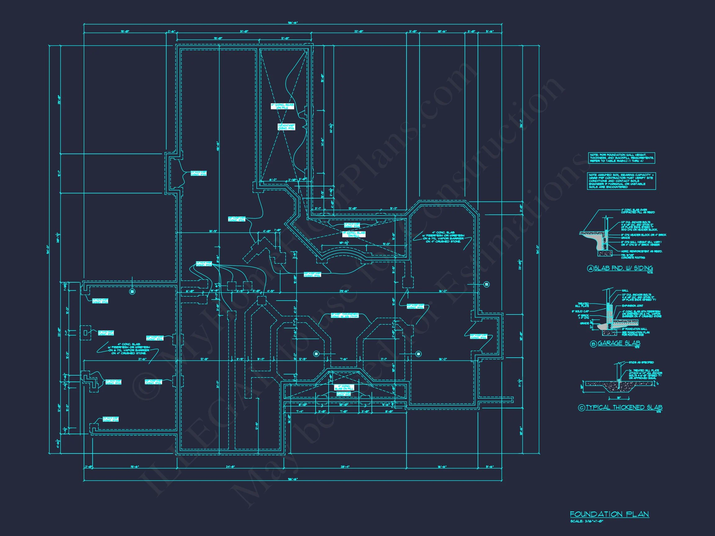 Customizable house Plan with 2-Story Blueprint and CAD Designs