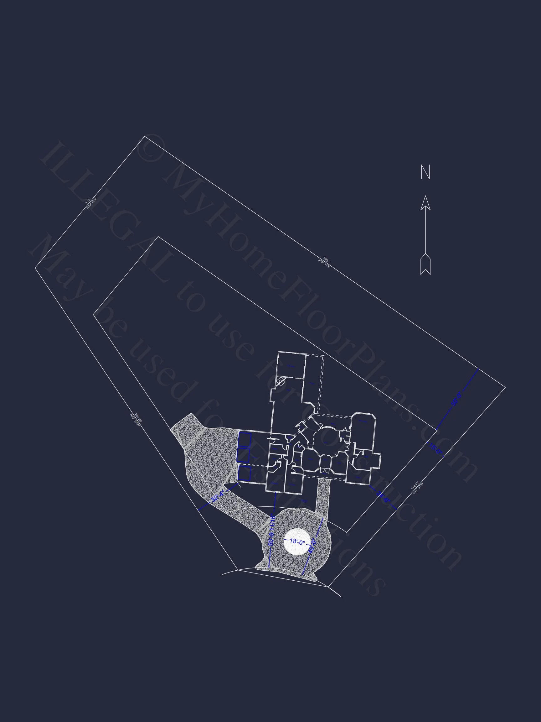Customizable house Plan with 2-Story Blueprint and CAD Designs