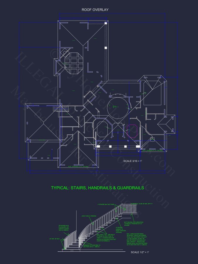 Customizable house Plan with 2-Story Blueprint and CAD Designs
