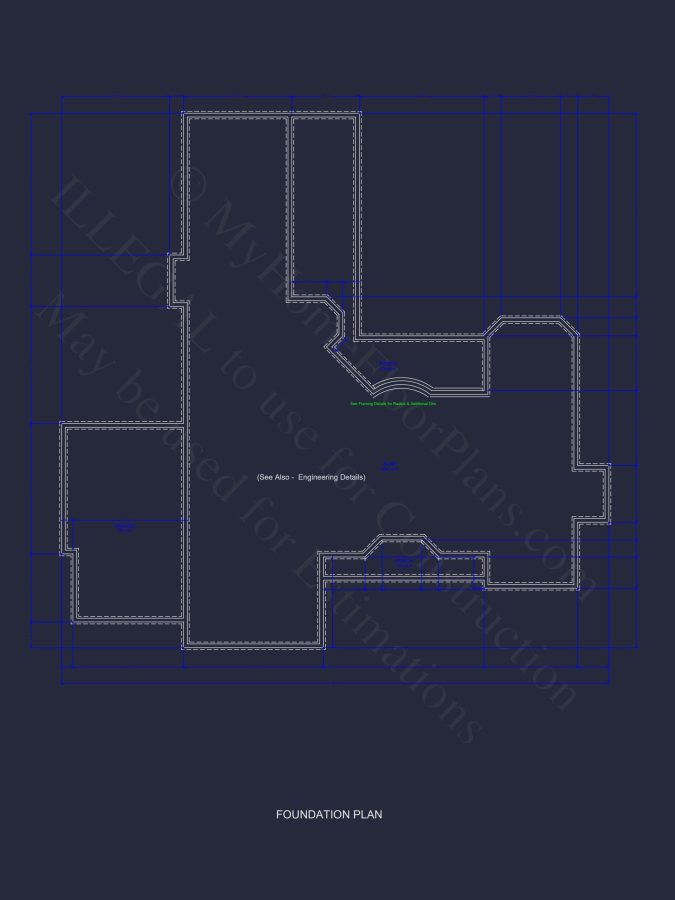 Customizable house Plan with 2-Story Blueprint and CAD Designs
