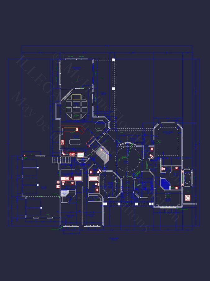 Customizable house Plan with 2-Story Blueprint and CAD Designs