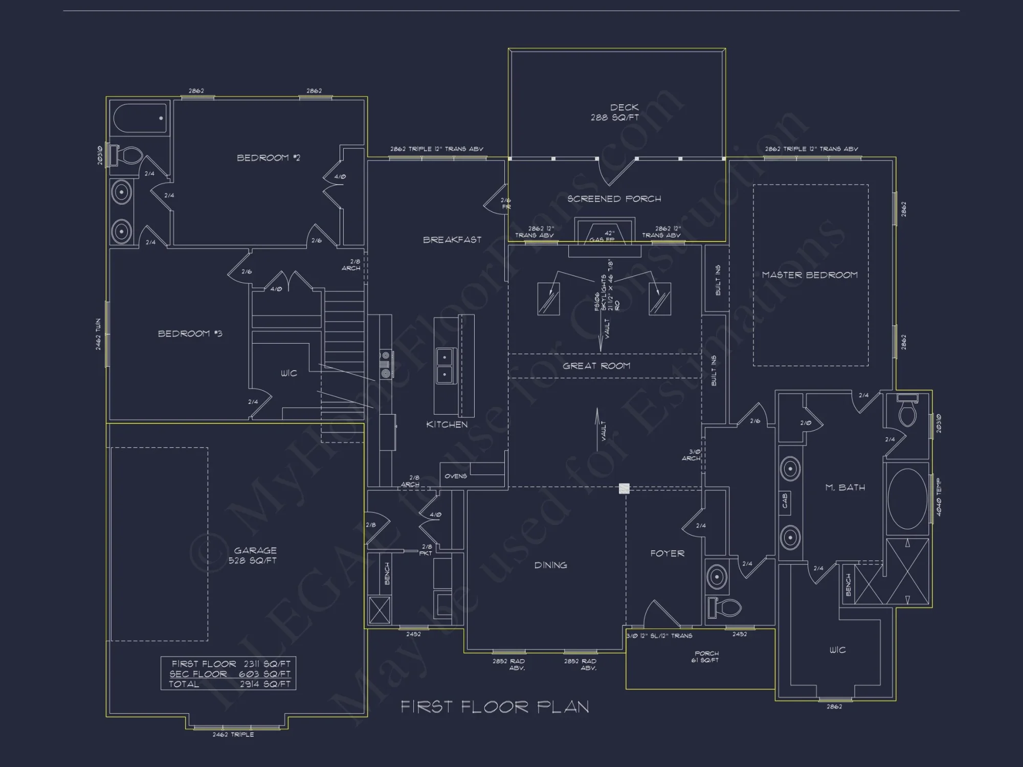 Modern Craftsman house Plan with Open Floor Blueprint Designs