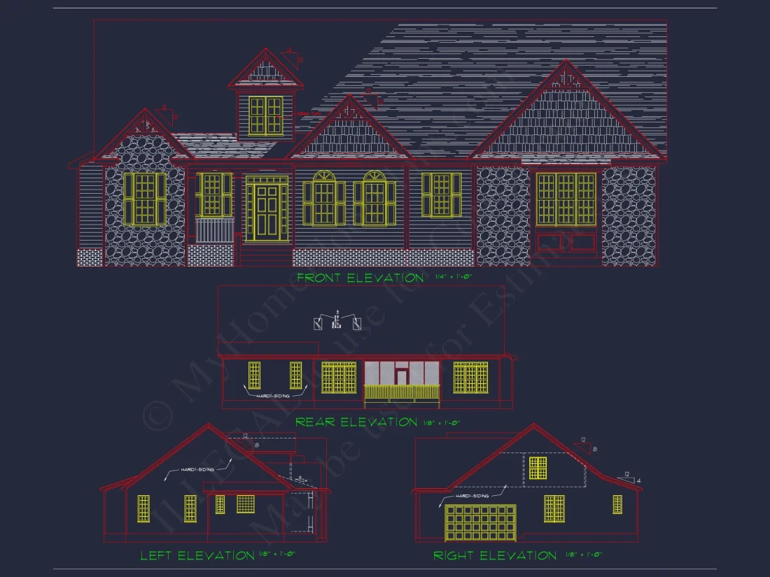 Modern Craftsman house Plan with Open Floor Blueprint Designs